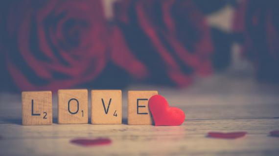 Love Love Scrabble text